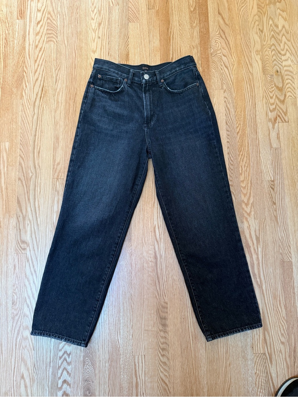 Quince Bella Rigid Straight Jeans in Graphite Black - Picture 10 of 12
